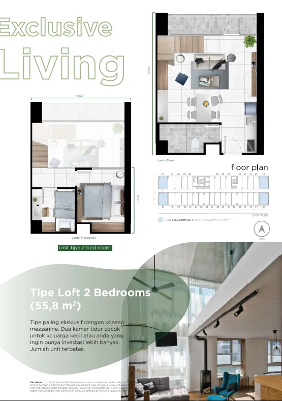2 BR LOFT EXECUTIVE - CITY FOREST VIEW